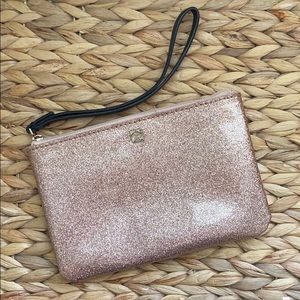 Kate Spade blush pink wristlet with strap